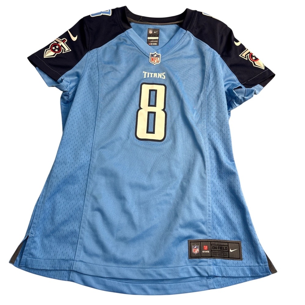 Nike NFL Tennessee Titans Marcus Mariota 8 Jersey Light Blue Womens Medium